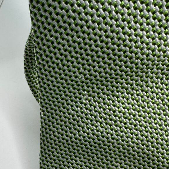 Authentic Hermes 100% Silk Mens Neck Tie Gray Made France - Picture 4 of 11